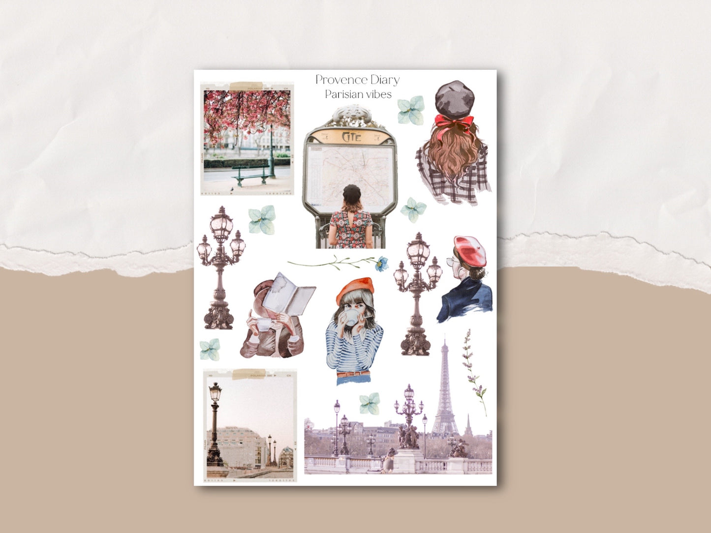 Sticker sheet - Paris