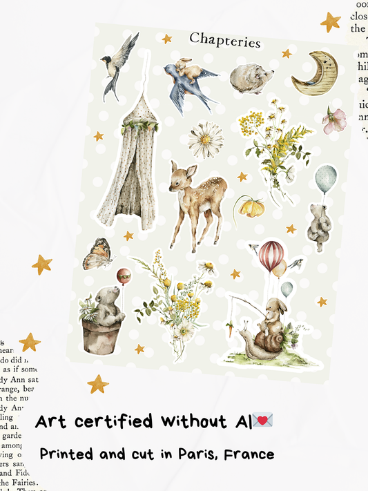 Sticker sheet - Woodland party - S-279