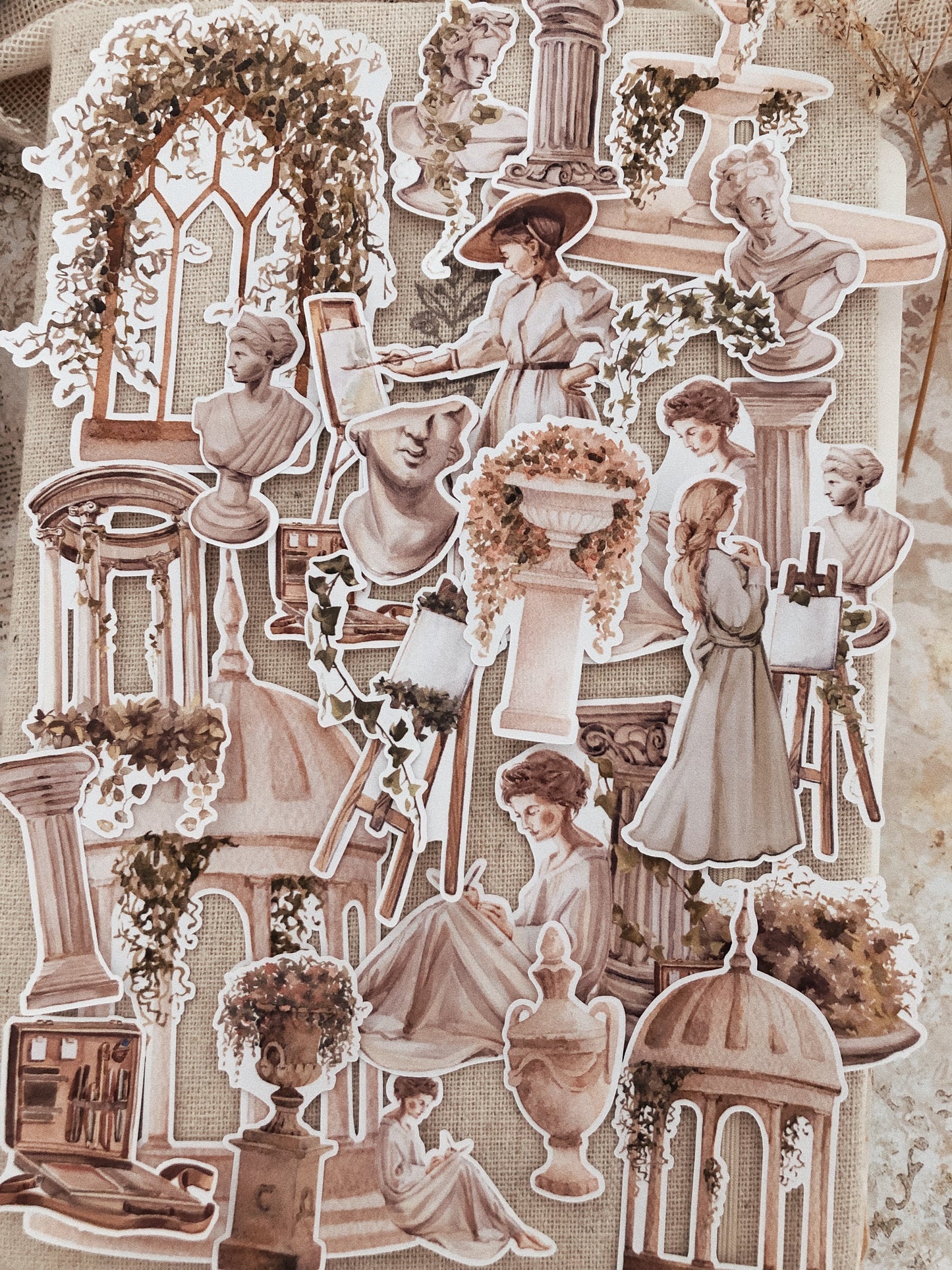 20 Antique Museum stickers