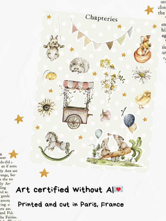 Sticker sheet - Woodland party - S-278