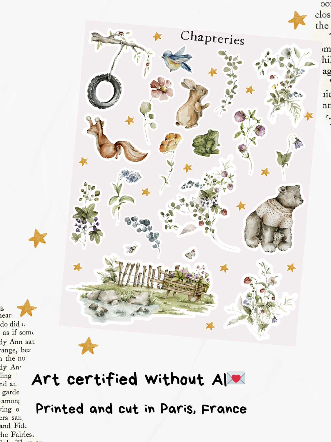 Sticker sheet - Woodland life - S-284