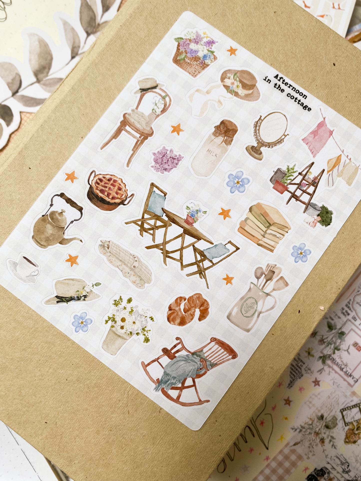 Stickers sheet - Afternoon at the cottage