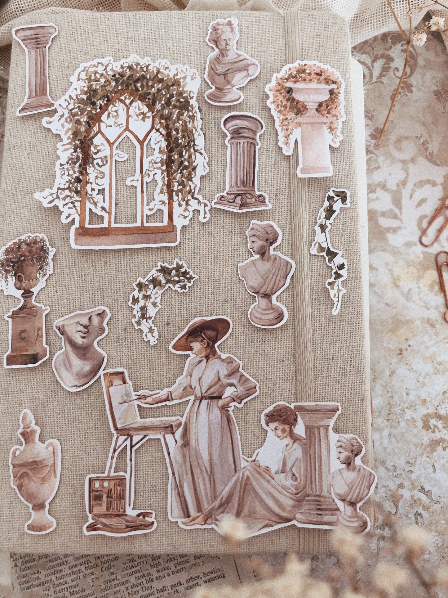 20 Antique Museum stickers