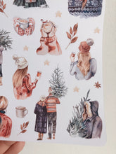 Load image into Gallery viewer, Winter Girls Sticker sheet

