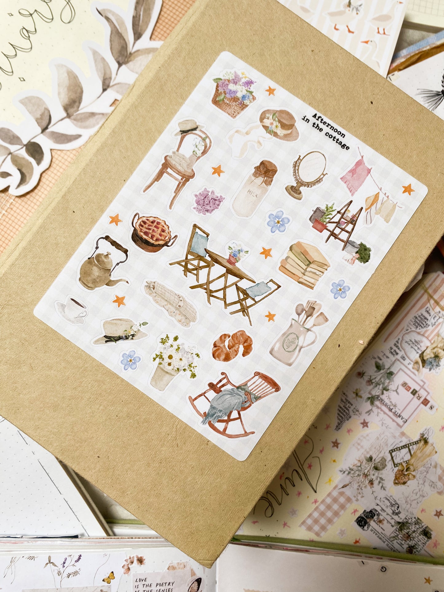 Stickers sheet - Afternoon at the cottage