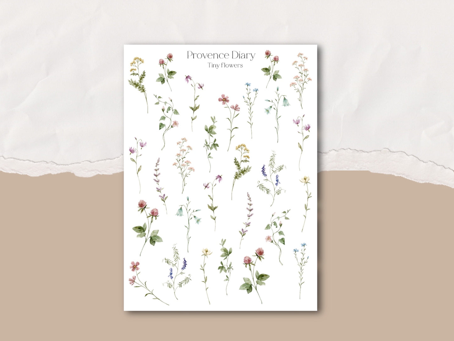 Sticker sheet - tiny flowers