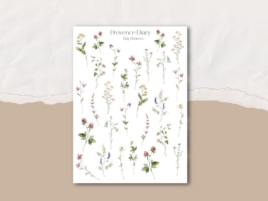 Sticker sheet - tiny flowers