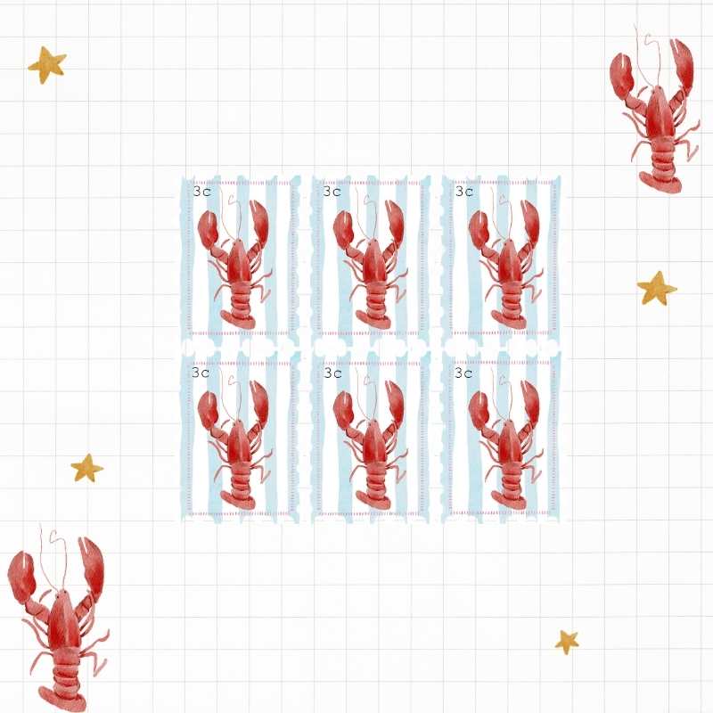 Stickers sheet - Lobsters - S-291