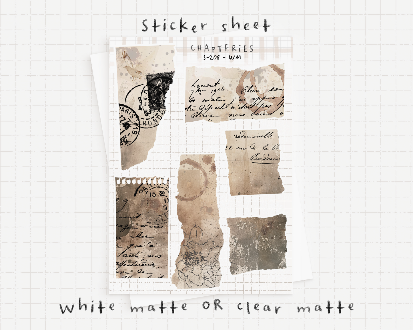 Printable set - Torn papers