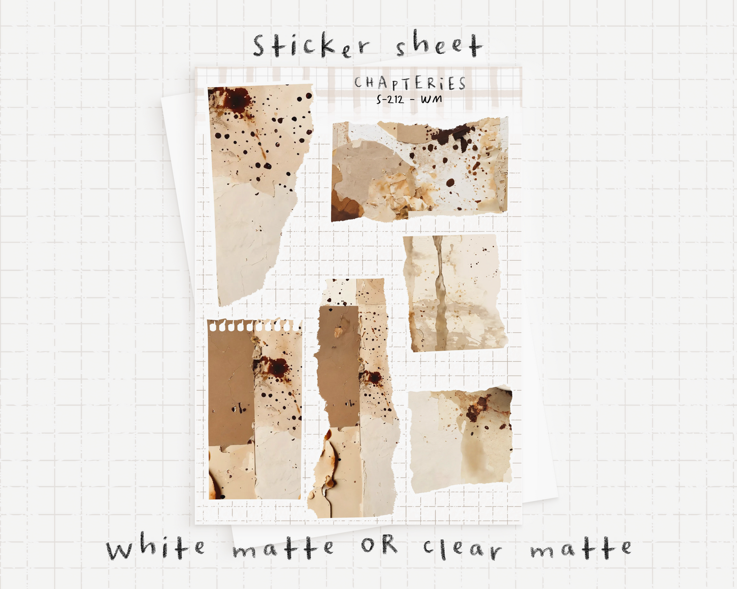 Printable set - Torn papers