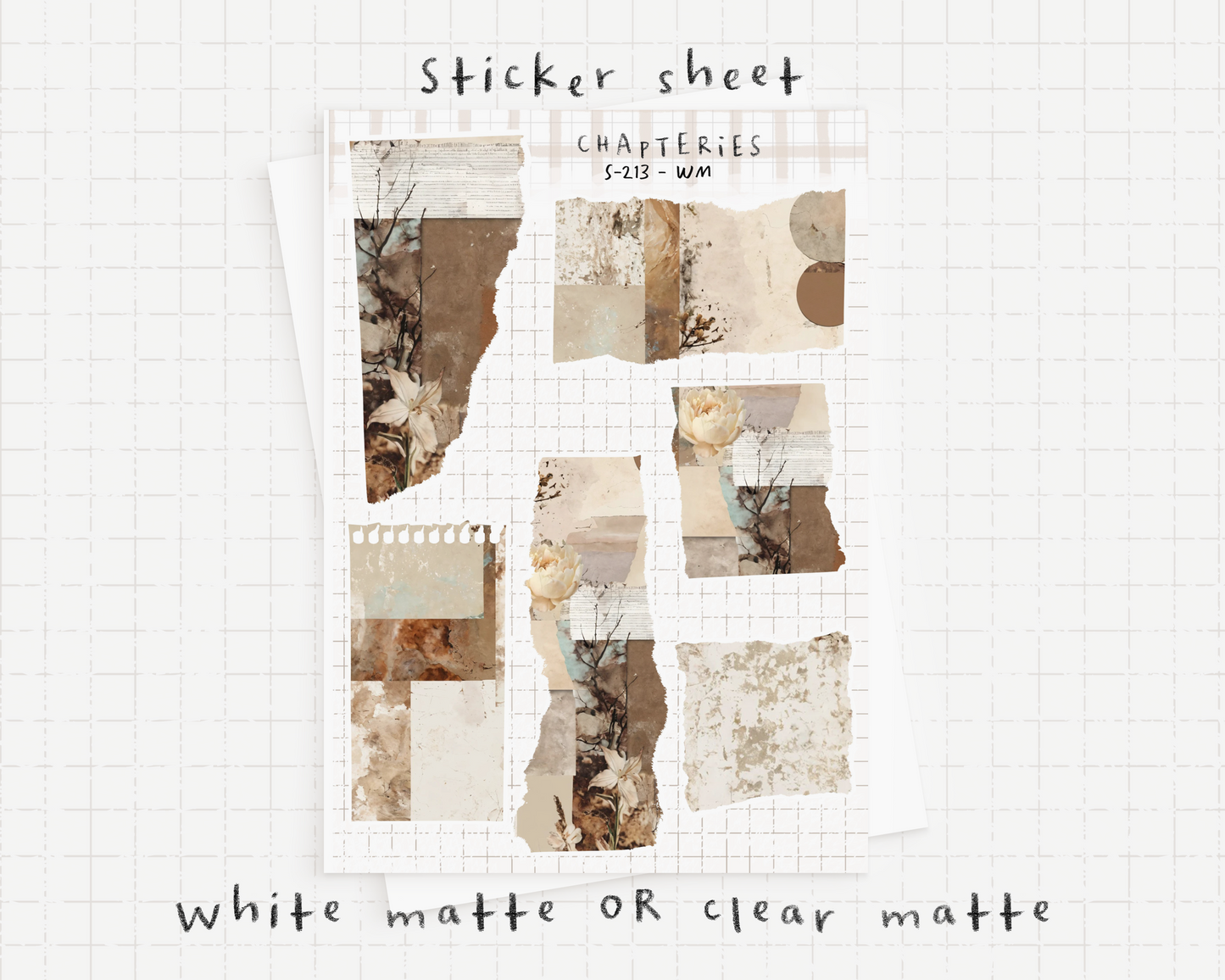 Printable set - Torn papers