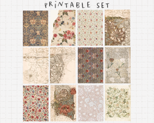 Carica l&#39;immagine nel visualizzatore di Gallery, Printable set - Vintage pattern
