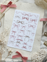Load image into Gallery viewer, Princess bows mini &amp; large sticker sheets: Bundle of both / Clear matte
