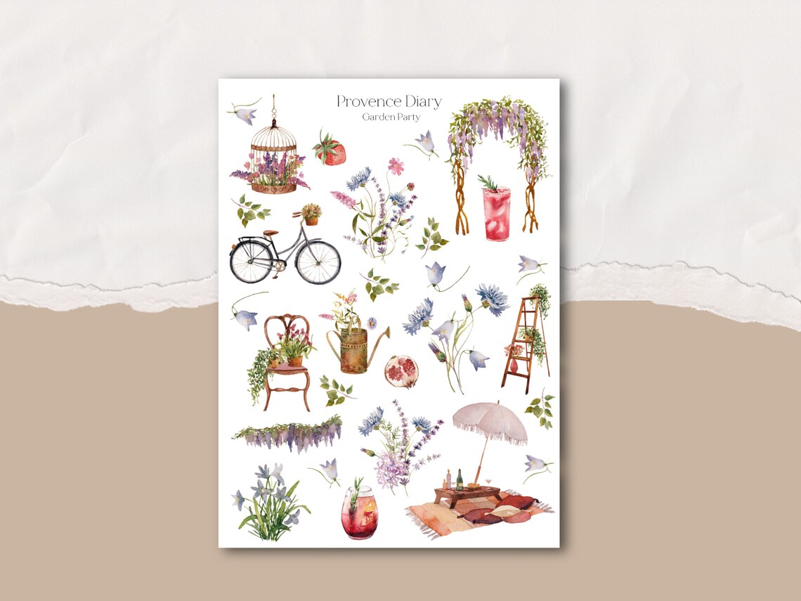 Sticker sheet - Garden Party