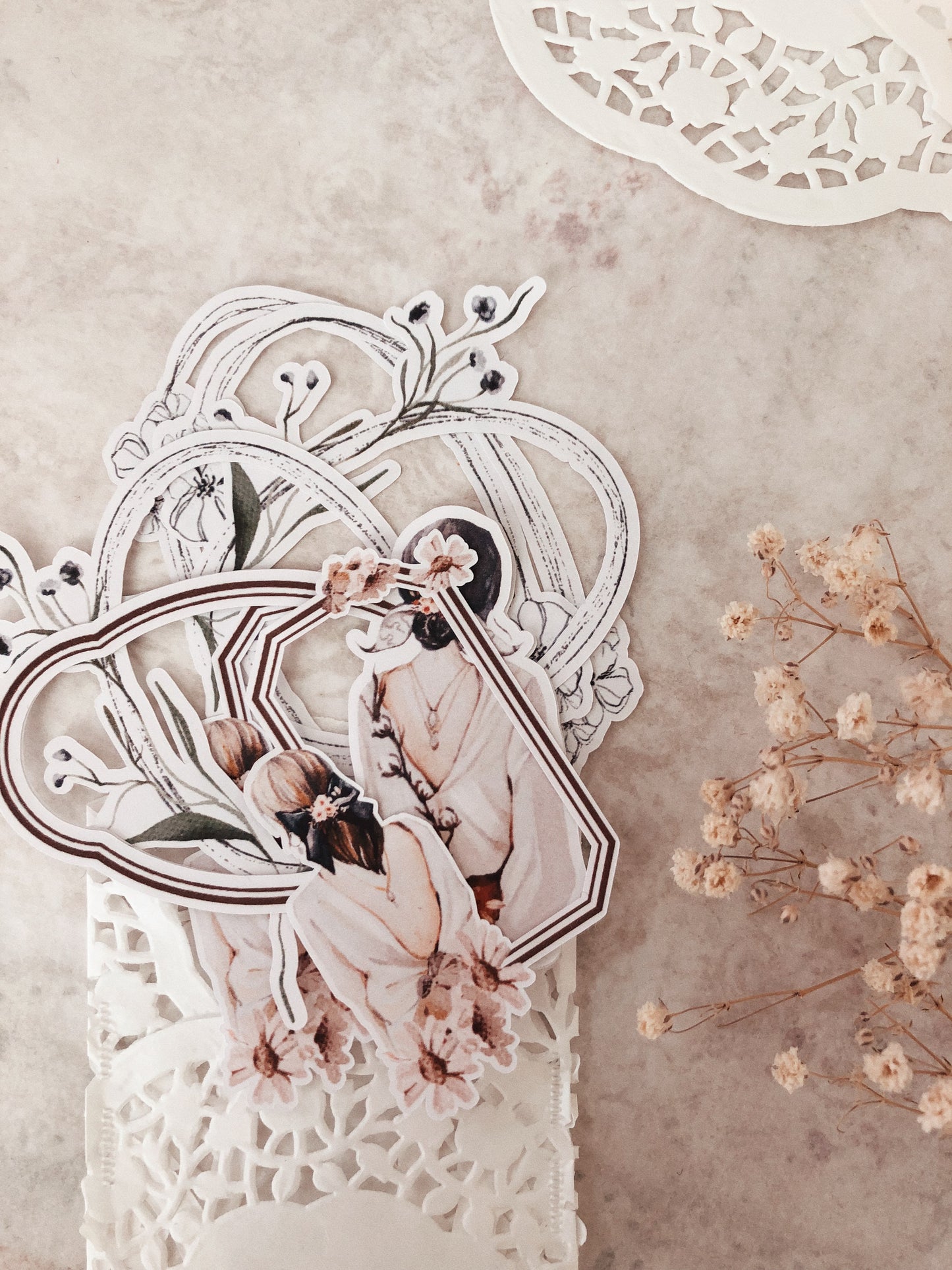 8 frames stickers - « Vintage Beauty »