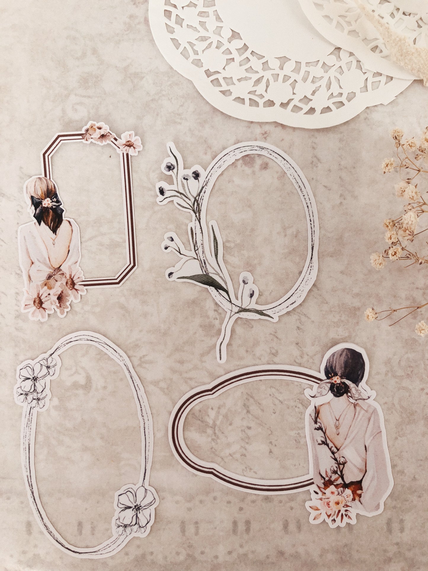 8 frames stickers - « Vintage Beauty »