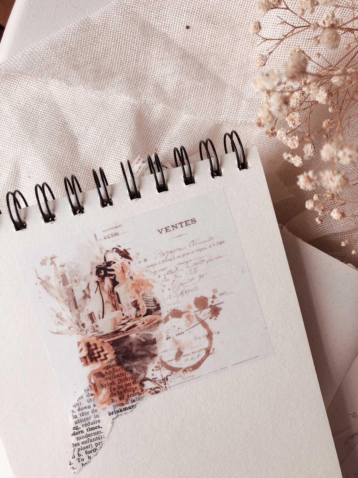 6 watercolor clear matte stickers