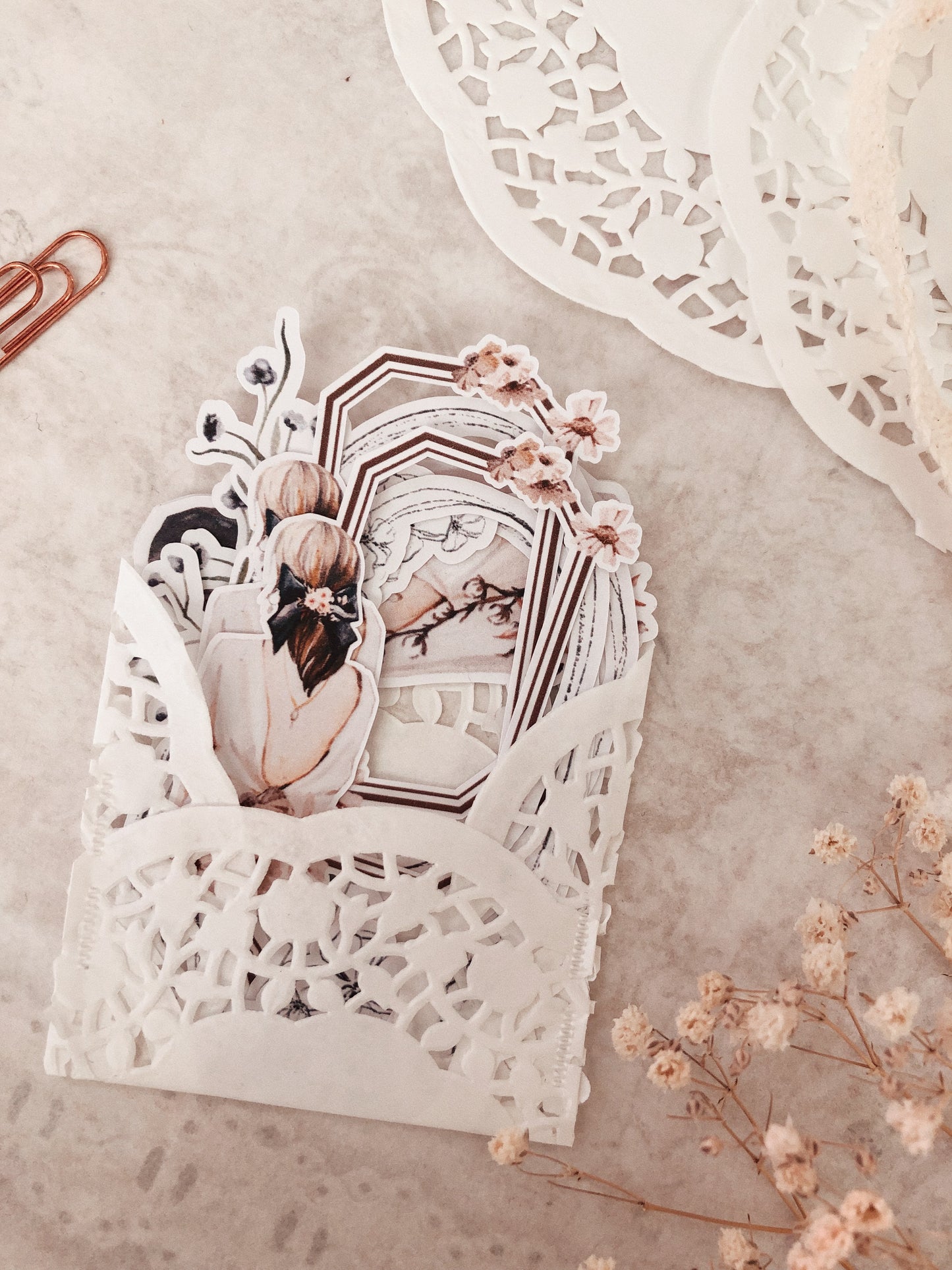 8 frames stickers - « Vintage Beauty »