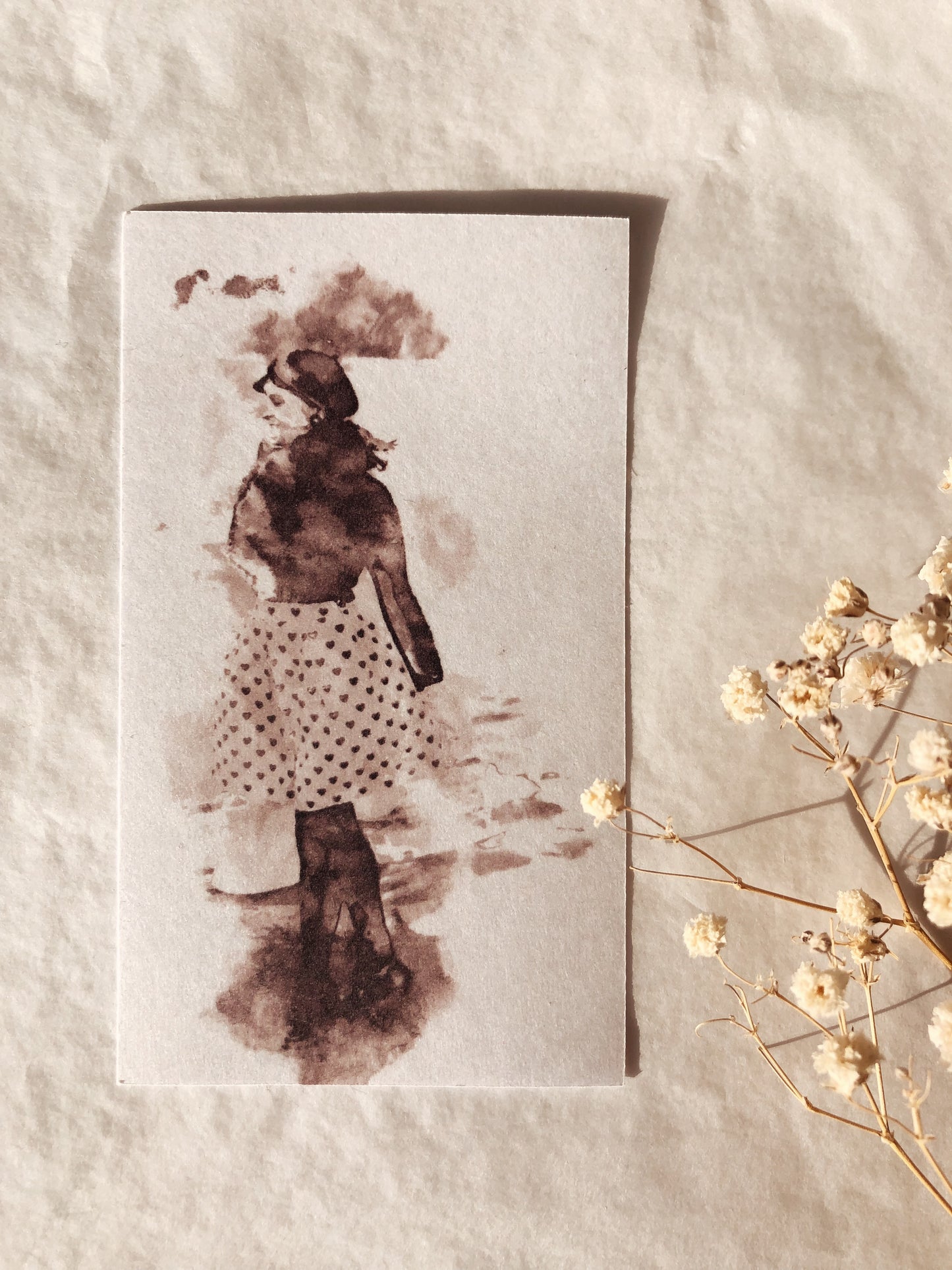7 watercolor clear matte stickers