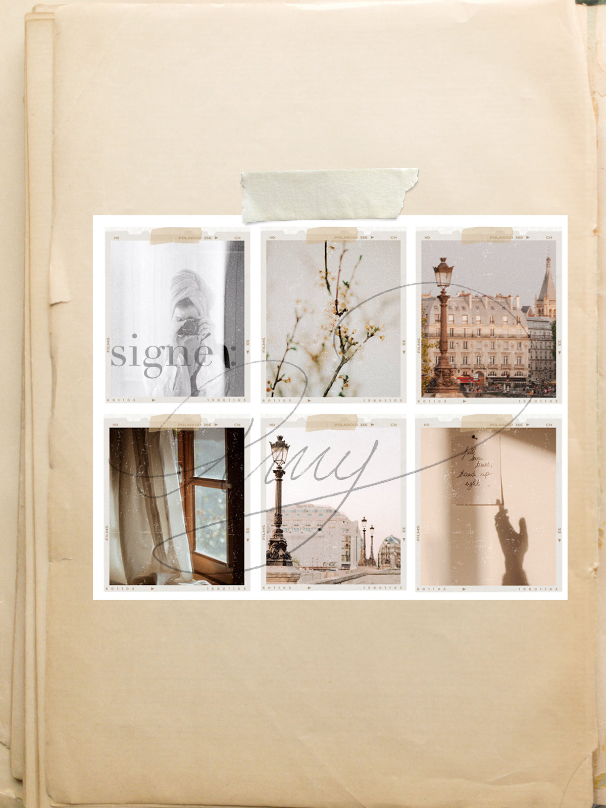 Stickers sheet - Vintage Pictures no1